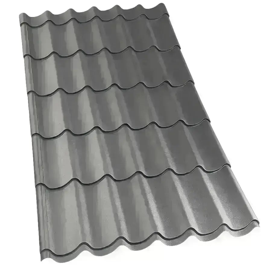 Tôles de toiture en acier – Imitation tuile – 1,50 m x 1,16 m Tole-imitation-tuile.fr