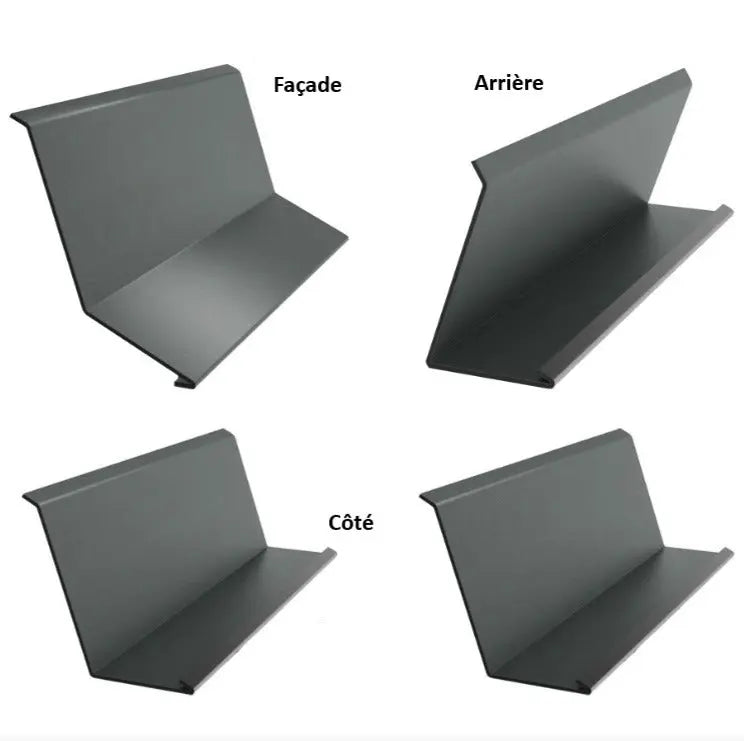 Kit bordure de cheminée 125 cm Tole-imitation-tuile.fr