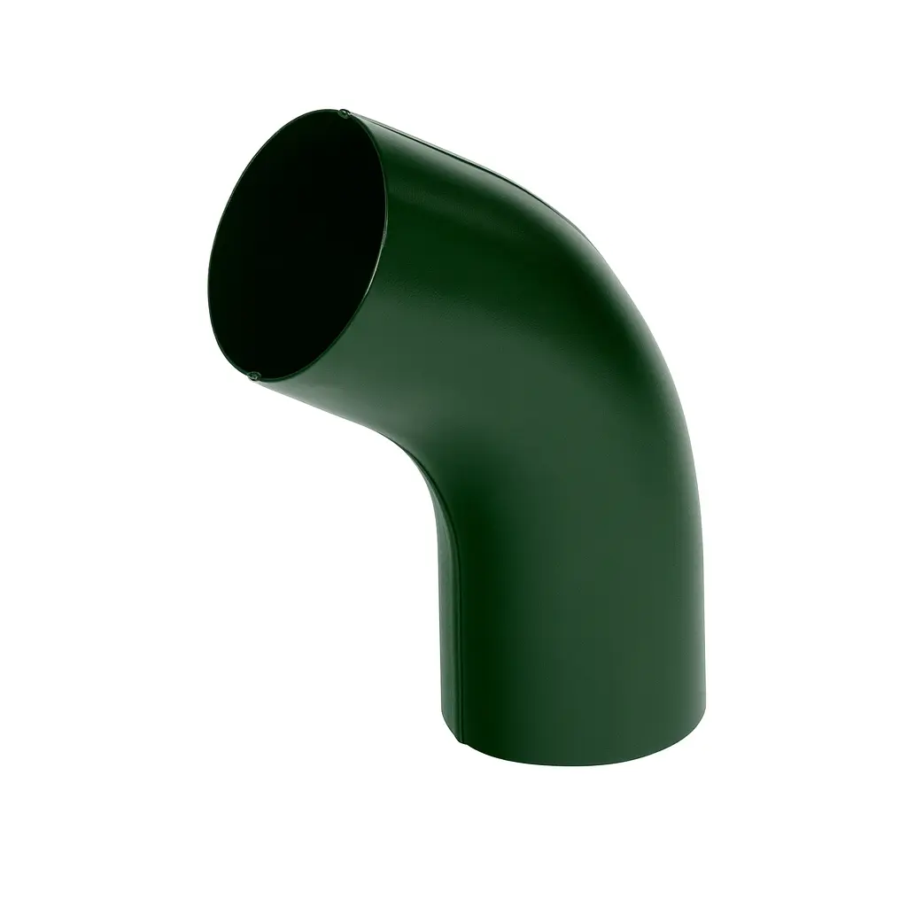 Coude d’évacuation pour tuyau de descente, en métal, finition brillante, Ø 90 × 0,6 mm. Tole-imitation-tuile.fr