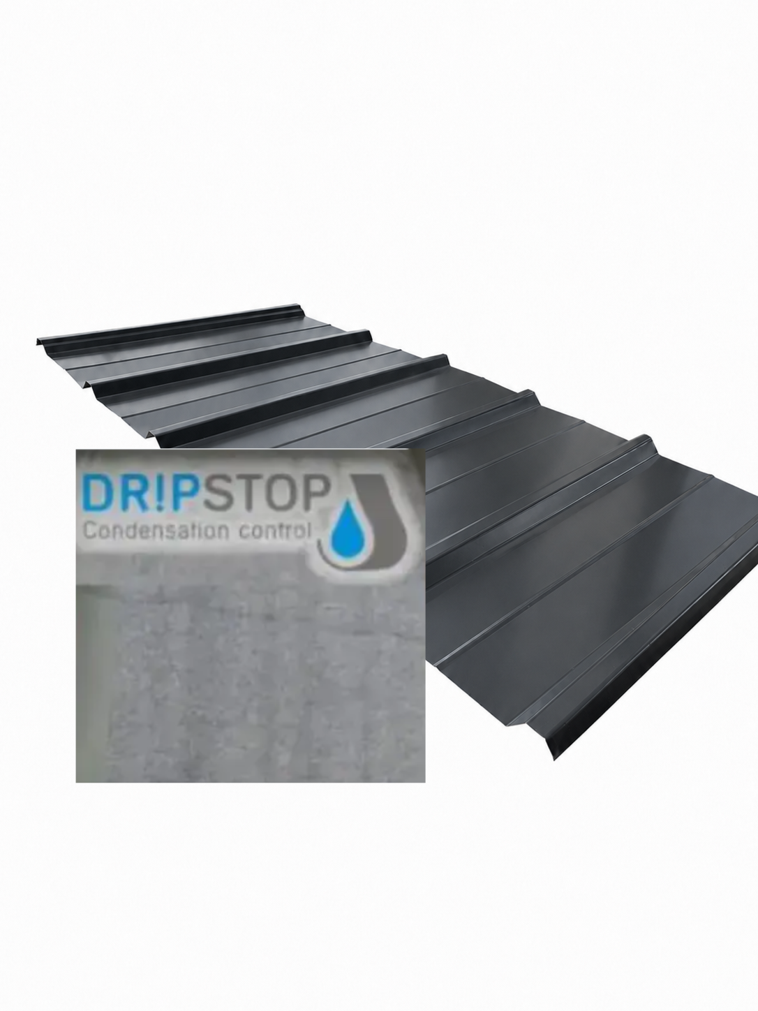 Tôle bac acier trapézoïdale sur mesure 0,60 mm – brillant dripstop Tole-imitation-tuile.fr