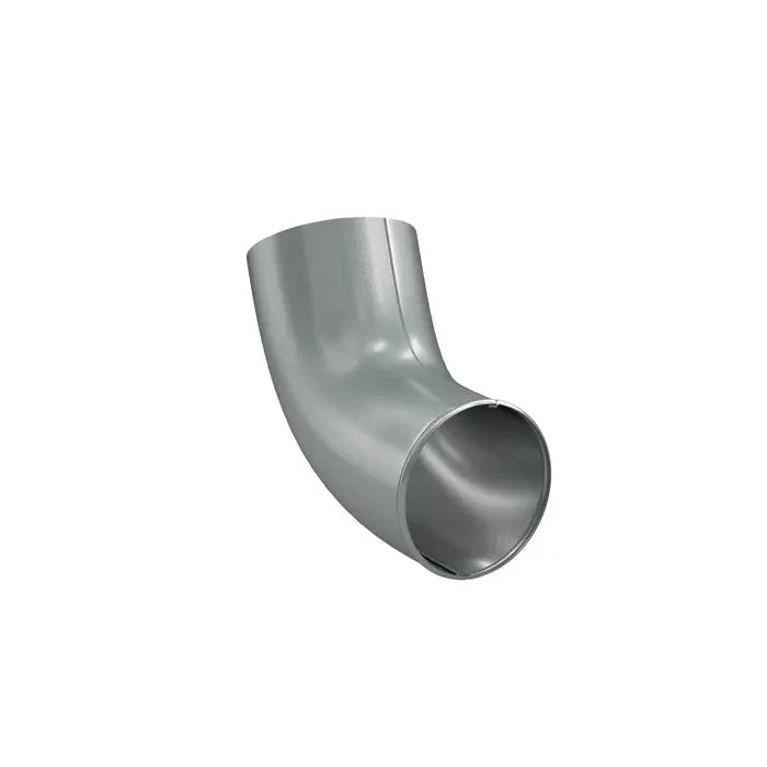Coude d’évacuation pour tuyau de descente, en métal, finition brillante, Ø 90 × 0,6 mm. Tole-imitation-tuile.fr