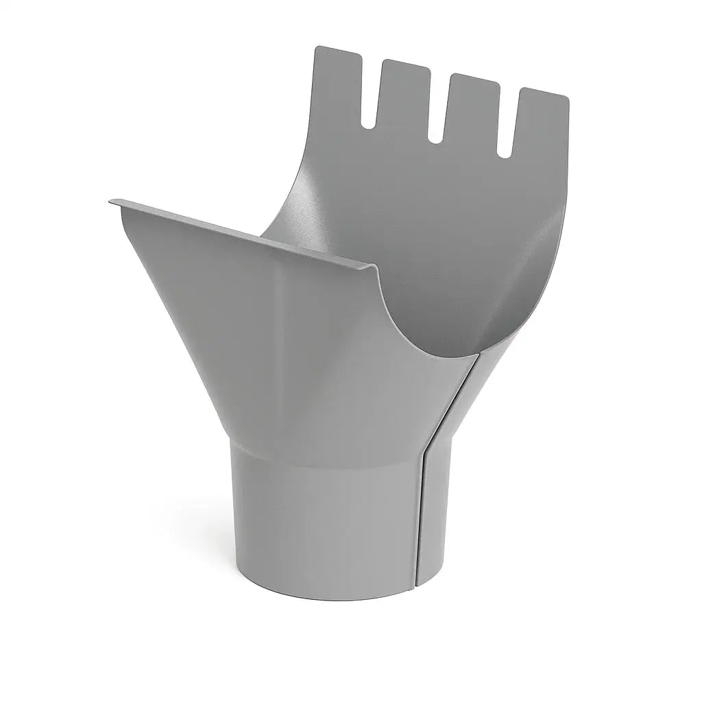 Naissance de gouttiere 125 mm → descente 90 mm, finition brillante, épaisseur 0,6 mm. Tole-imitation-tuile.fr
