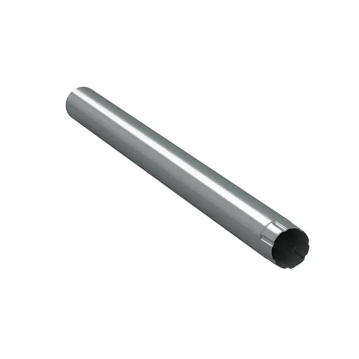 Rallonge intermédiaire de tuyau de descente pour système d’eaux pluviales, en métal, finition brillante, Ø 90 mm, longueur 1 m. Tole-imitation-tuile.fr
