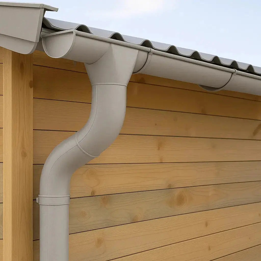 Gouttière ZINC - Kit complet pour toit a deux versants Tole-imitation-tuile.fr