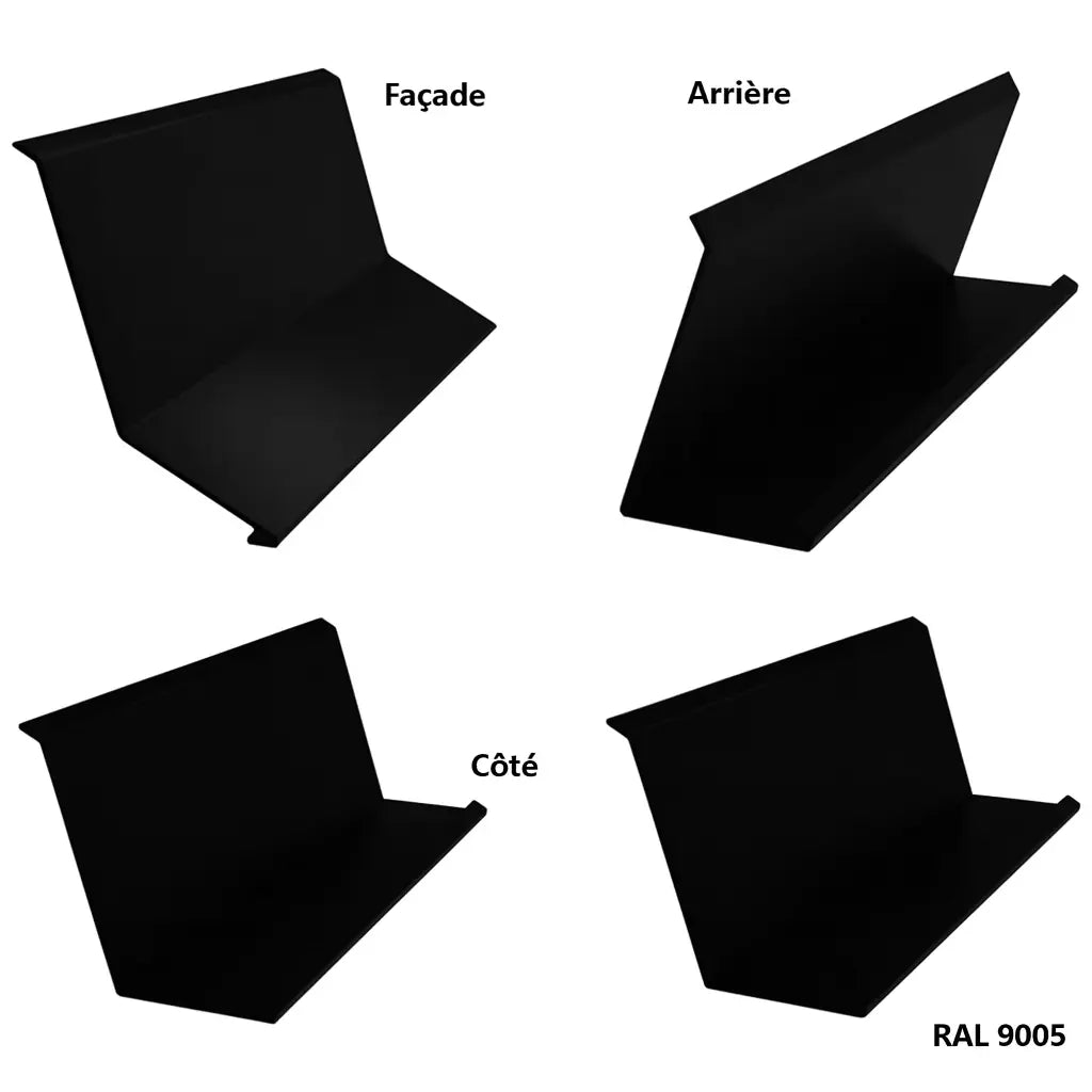 Kit 4 bordures de cheminée 1250 x 300 x 200 Tole-imitation-tuile.fr
