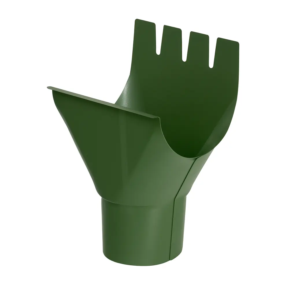 Naissance de gouttiere 125 mm → descente 90 mm, finition brillante, épaisseur 0,6 mm. Tole-imitation-tuile.fr