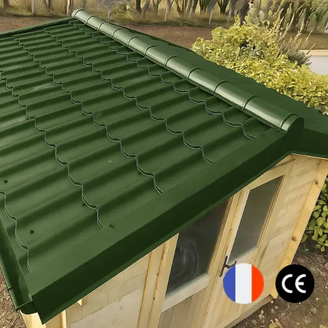 Toles de toiture en acier – Imitation tuile – 2,55 m x 1,16 m Tole-imitation-tuile.fr